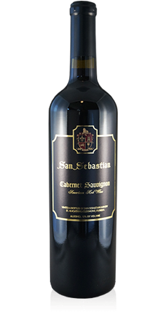 A bottle of Cabernet Sauvignon wine